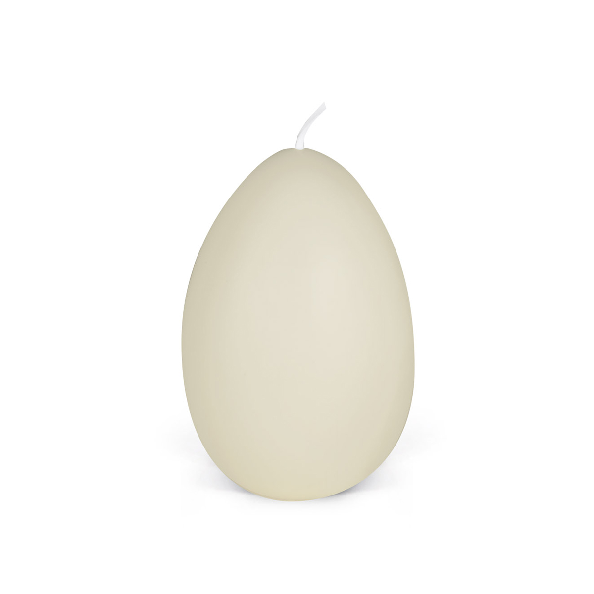 2371-3-elfenbein Eierkerzen - 90/60 mm - in 33 Farben -  03 elfenbein