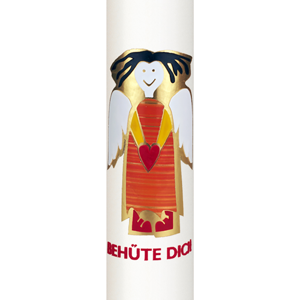 T2932o Schutzengelkerze orange