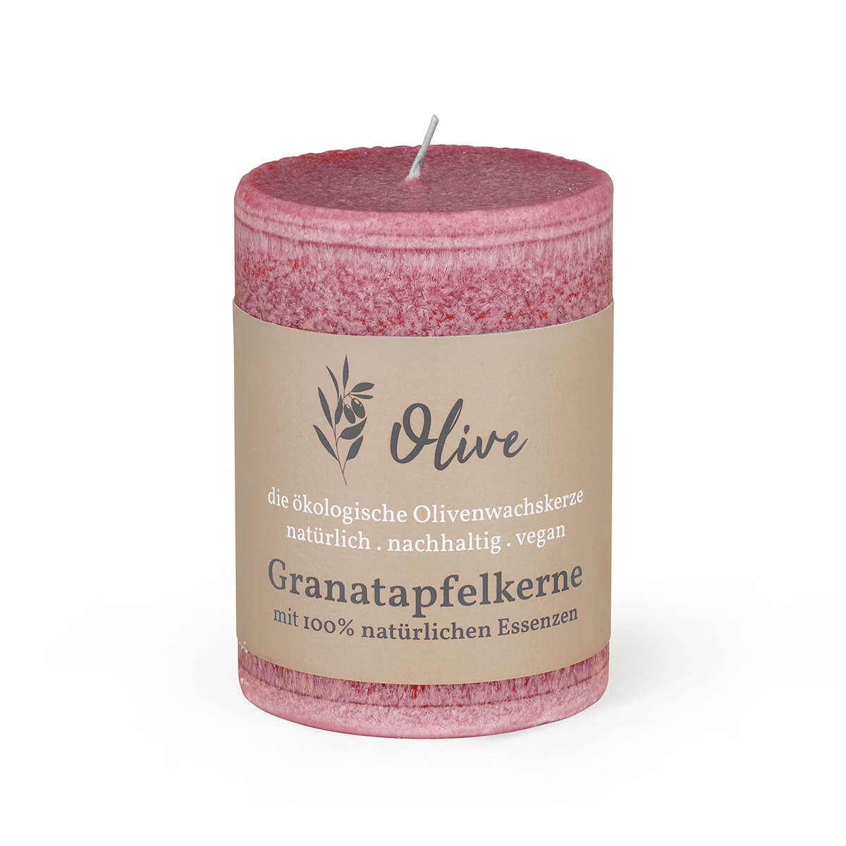 Duftkerze Schulthess aus Olivenwachs-Stearin – 100/65 mm – Granatapfelkerne – rein natürliche Öle – vegan Duftkerze Schulthess aus Olivenwachs-Stearin – 100/65 mm – Granatapfelkerne – rein natürliche Öle – vegan