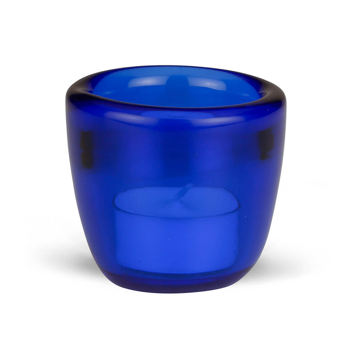 Teelichtglas ultramarin – durchgefärbt – 60/65 mm