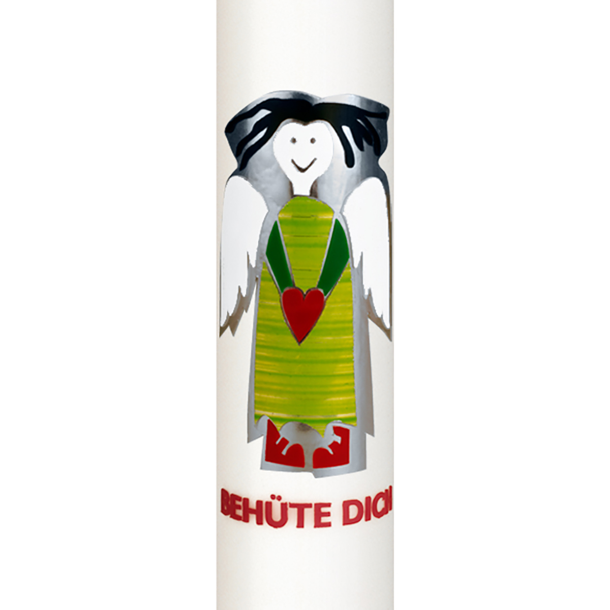 T2932g Schutzengelkerze grün