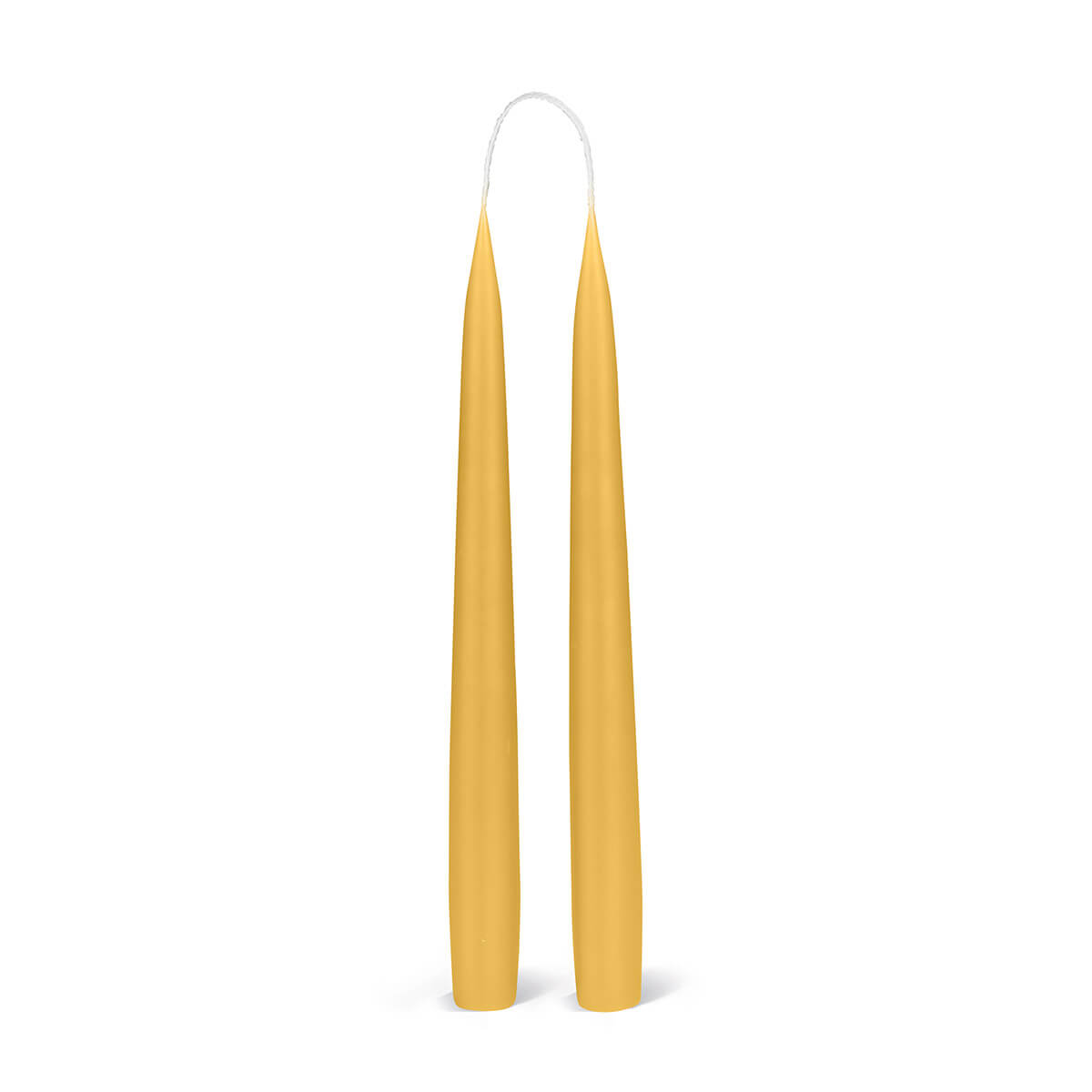 Spitzkerzen durchgefärbt 255/22 mm - in 11 Farben - 69 honig