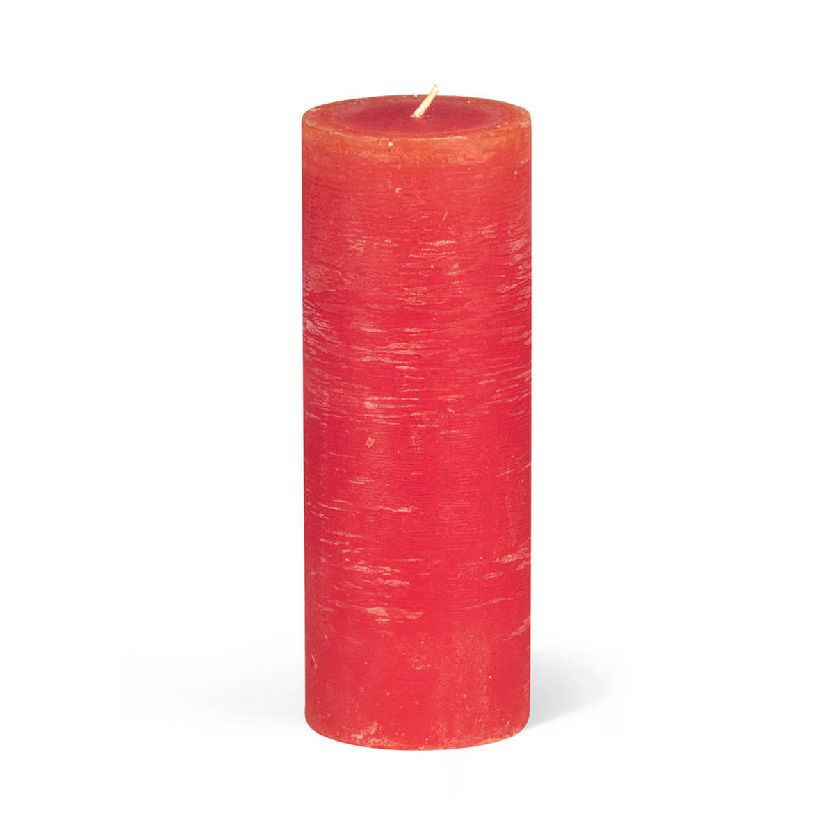 Rauhreifkerzen Zylinder 160/60 mm - in 10 Farben - durchgefärbt - 41 rot