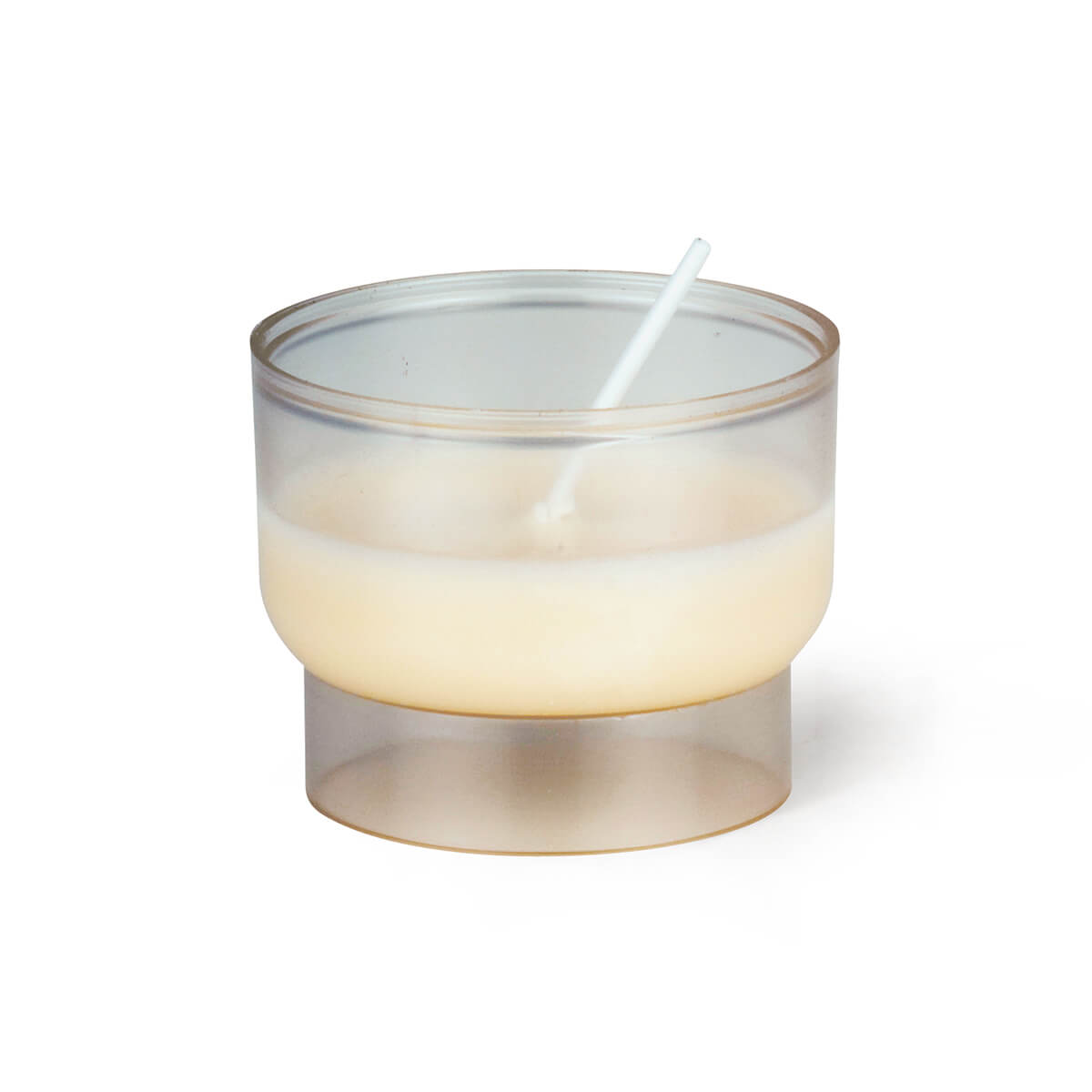 3329-00-A Opferlicht pflanzlich No. 3 - weiss - 4 h - Muster