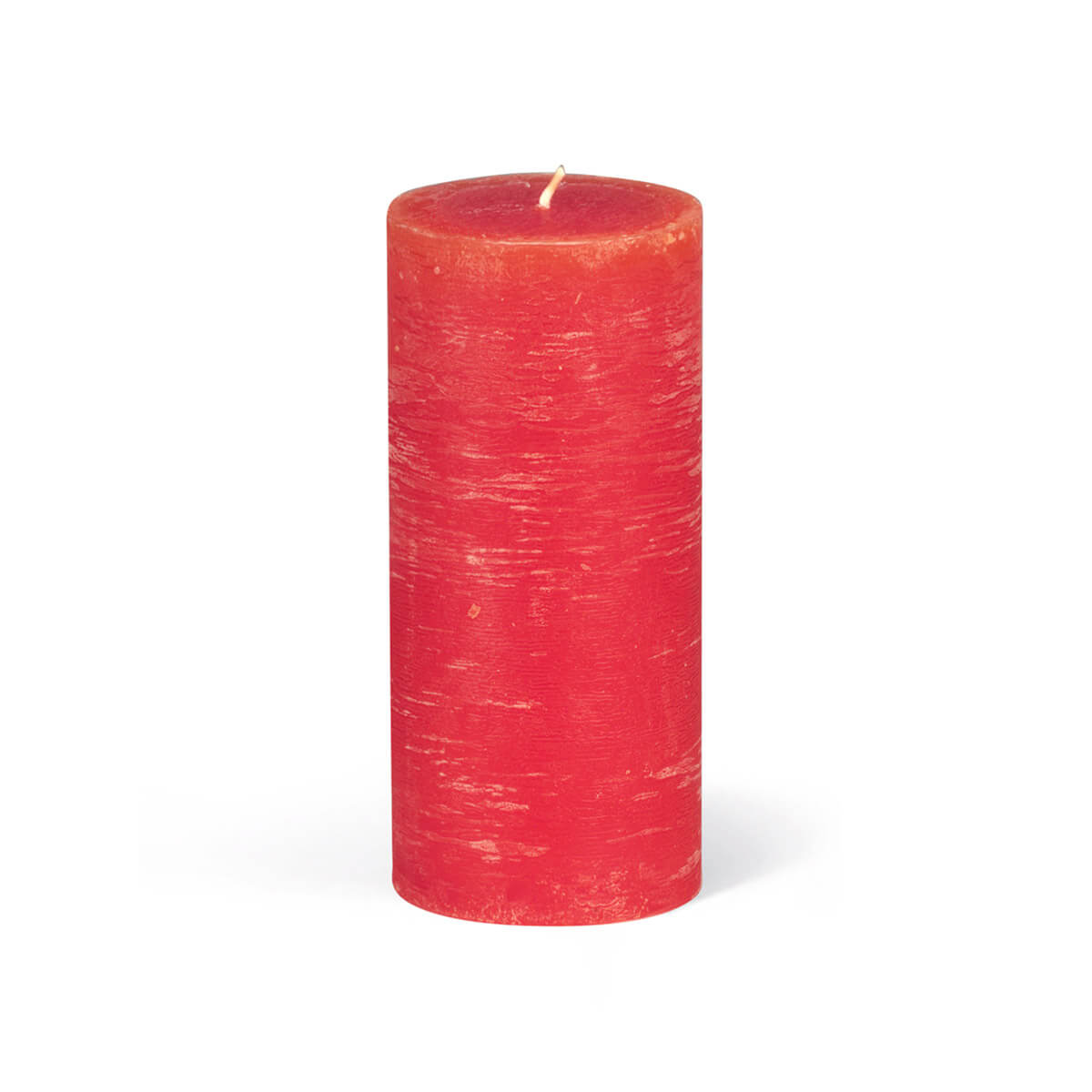 Rauhreifkerzen Zylinder 130/60 mm - in 10 Farben - durchgefärbt - 41 rot