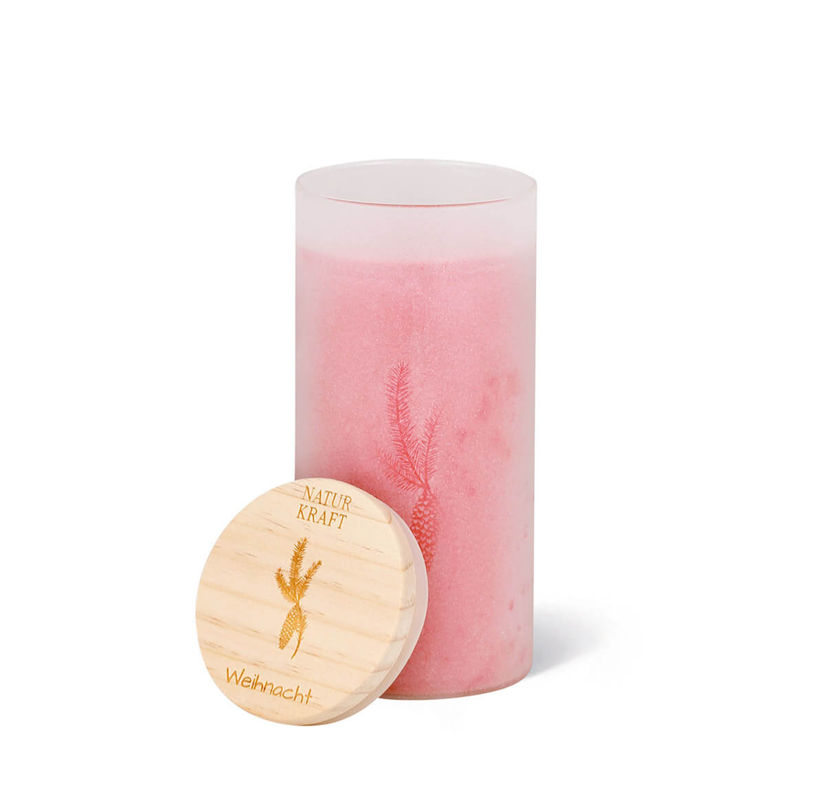 10326-00-B Berglicht – Olivenwachs-Stearin Kerze im Glas – Weihnacht – vegan
