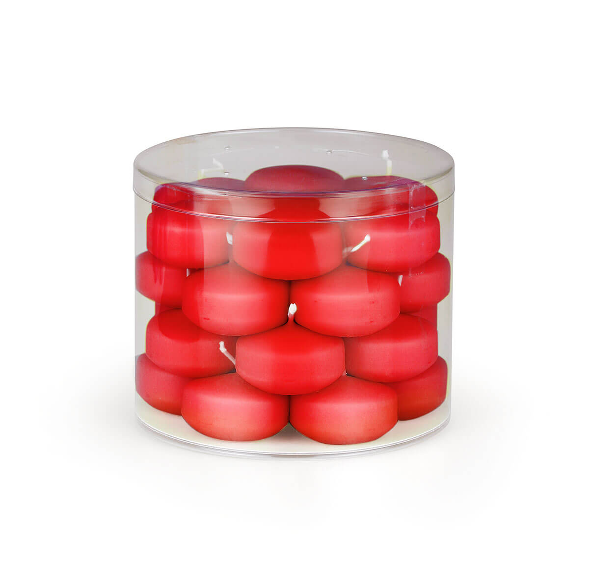 Schwimmkerzen 30/50 mm – rubin – Dosen à 28 Stück Schwimmkerzen 30/50 mm – rubin – Dosen à 28 Stück