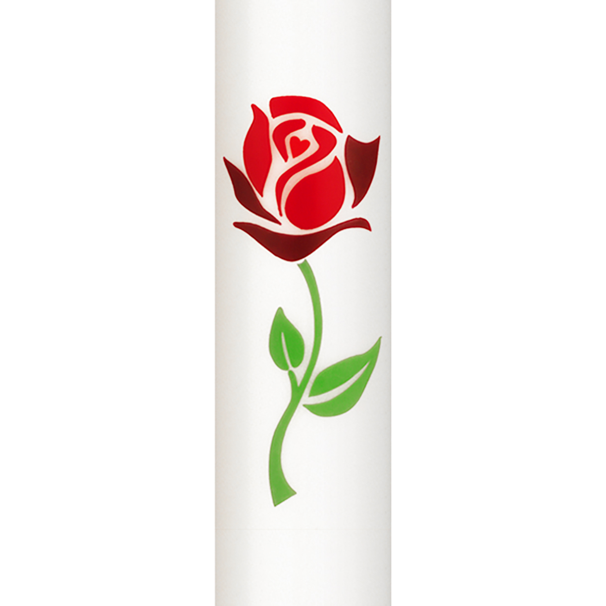 Glückwunschkerze - Rose ohne Dornen - 230/70 mm