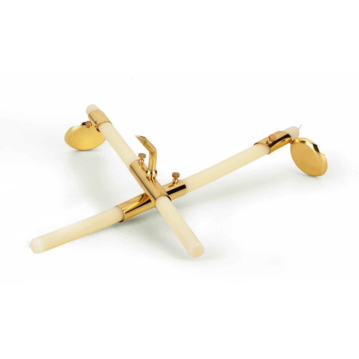 3122-00-A Kerzenhalter für Blasius-Segen – Messing