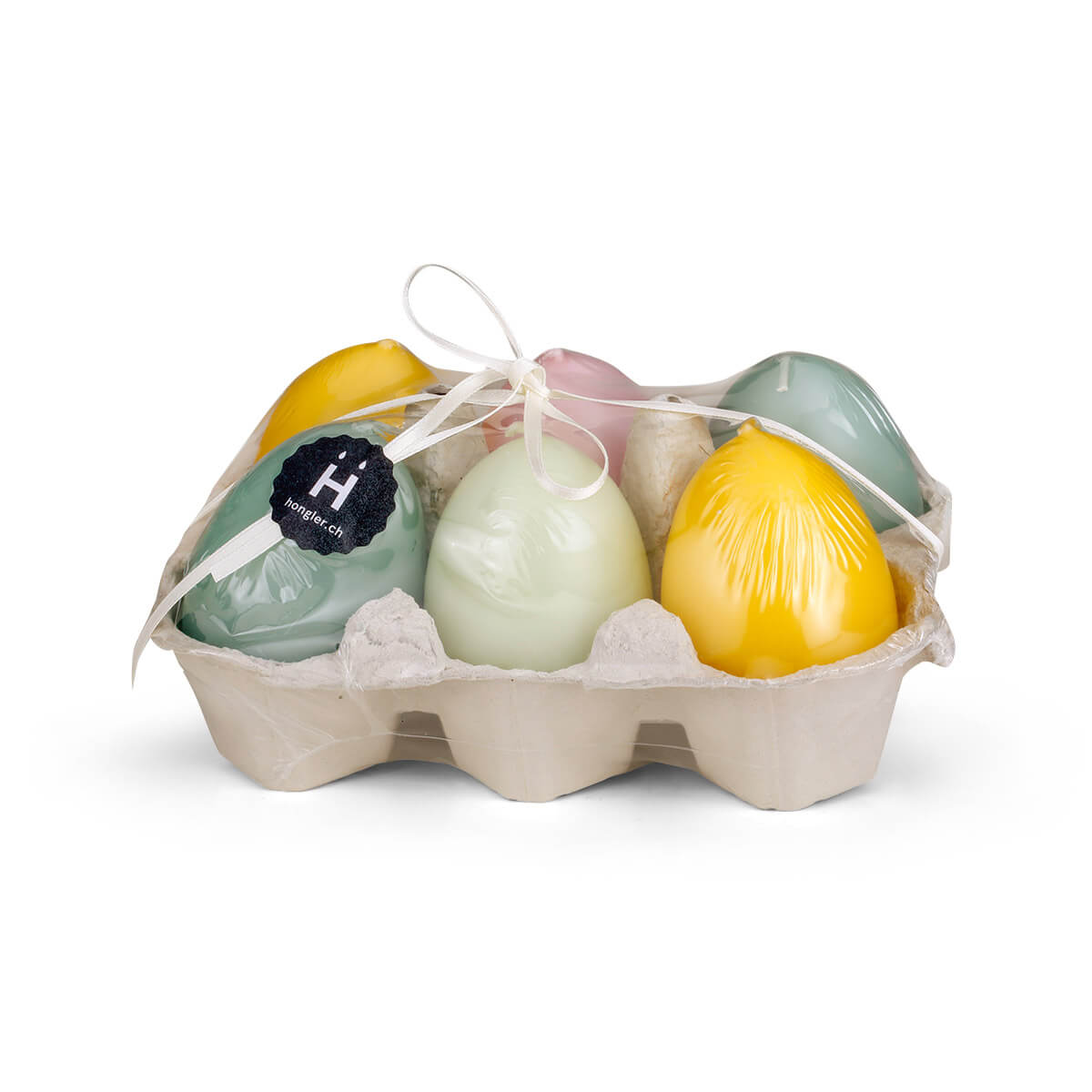 Eierkerzen Geschenksset pastell – 150/100 mm – Pack à 6 Stück