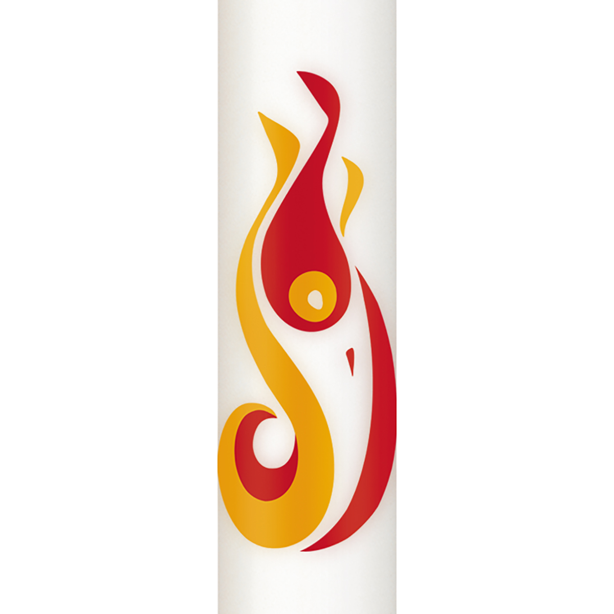 H2904 Taufkerze Osterfeuer - Wärme, Licht, Leben -  380/35 mm