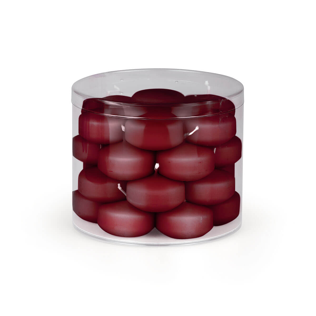 Schwimmkerzen 30/50 mm – altrot – Dosen à 28 Stück Schwimmkerzen 30/50 mm – altrot – Dosen à 28 Stück