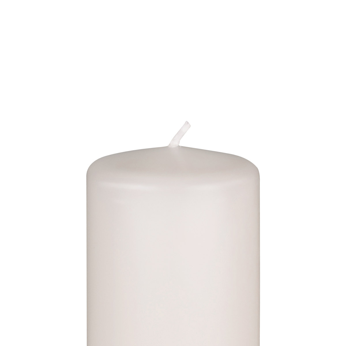 Zylinderkerzen – 70 mm Durchmesser - in 33 Farben - 90 mm - 02 weiss