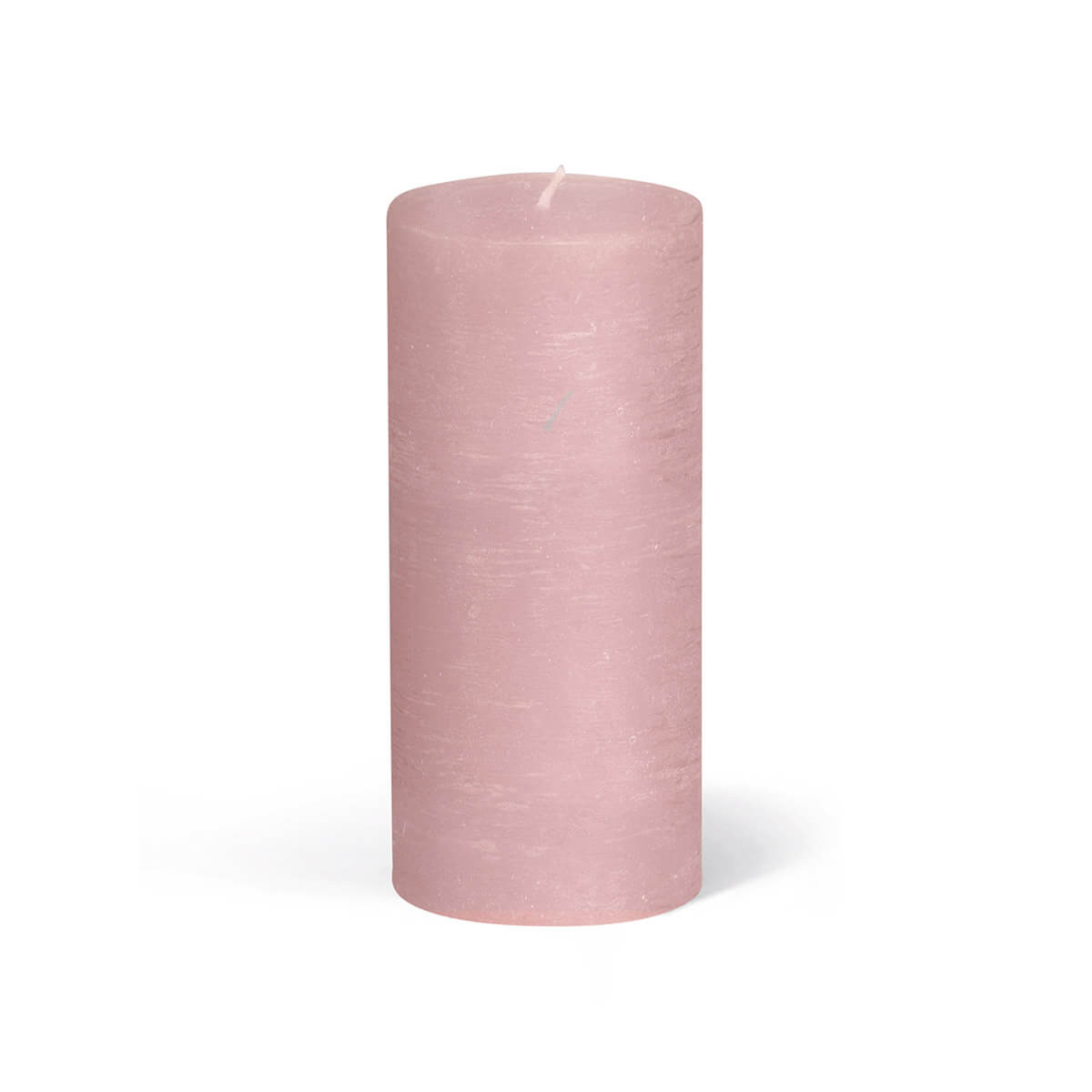 Rauhreifkerzen Zylinder 130/60 mm - in 10 Farben - durchgefärbt - 50 antikrosa