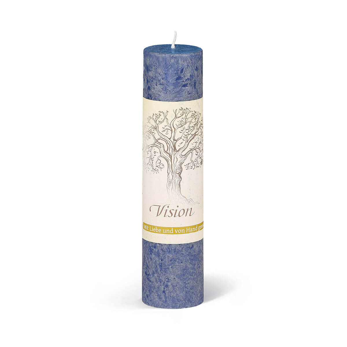 Heilkräuterkerze aus Olivenwachs-Stearin – Vision – vegan