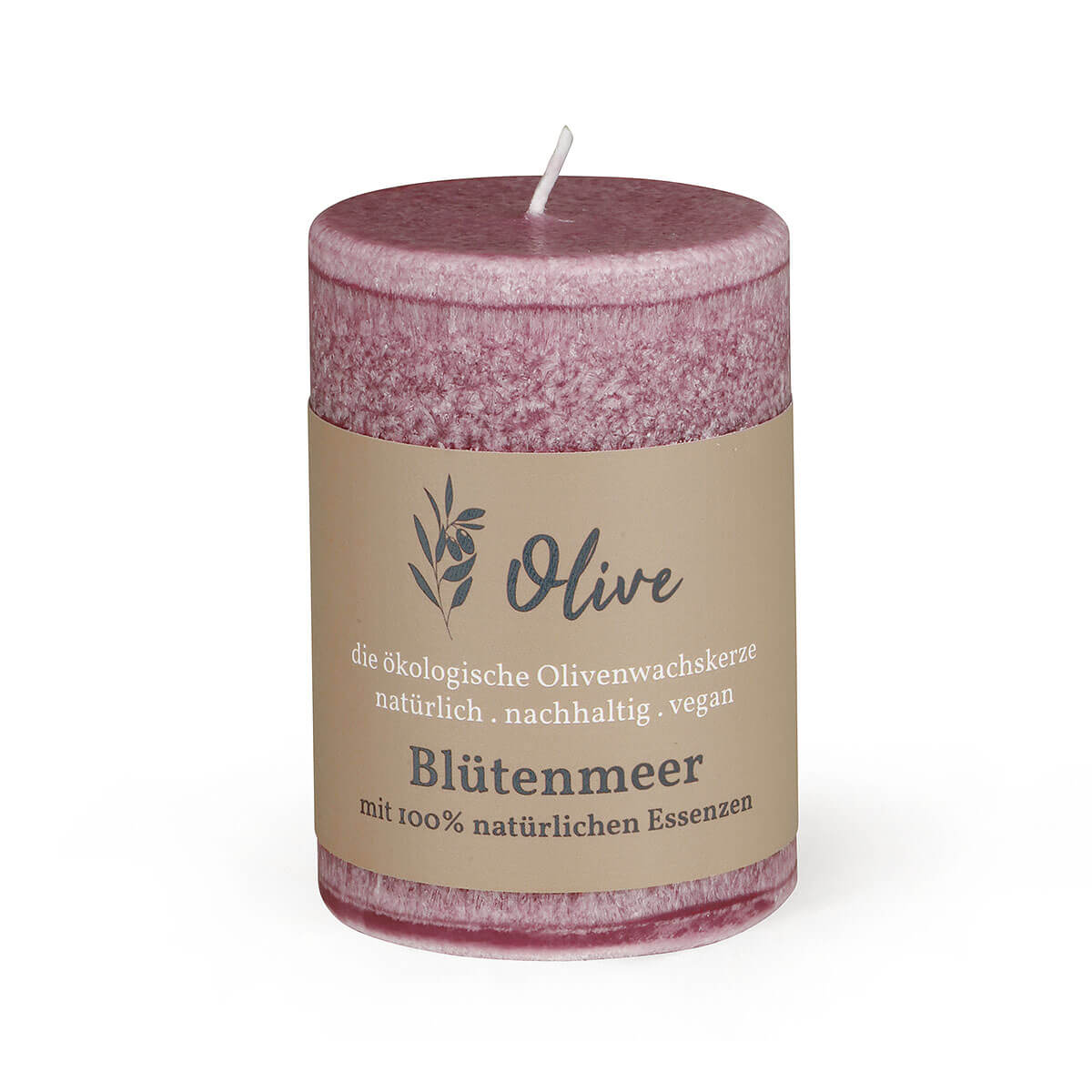 Duftkerze Schulthess aus Olivenwachs-Stearin – 100/65 mm – Blütenmeer – rein natürliche Öle – vegan  Duftkerze Schulthess aus Olivenwachs-Stearin – 100/65 mm – Blütenmeer – rein natürliche Öle – vegan