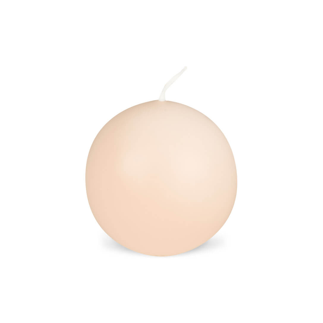 2306-04-creme Kugelkerzen - 60 mm - in 33 Farben - 04 creme