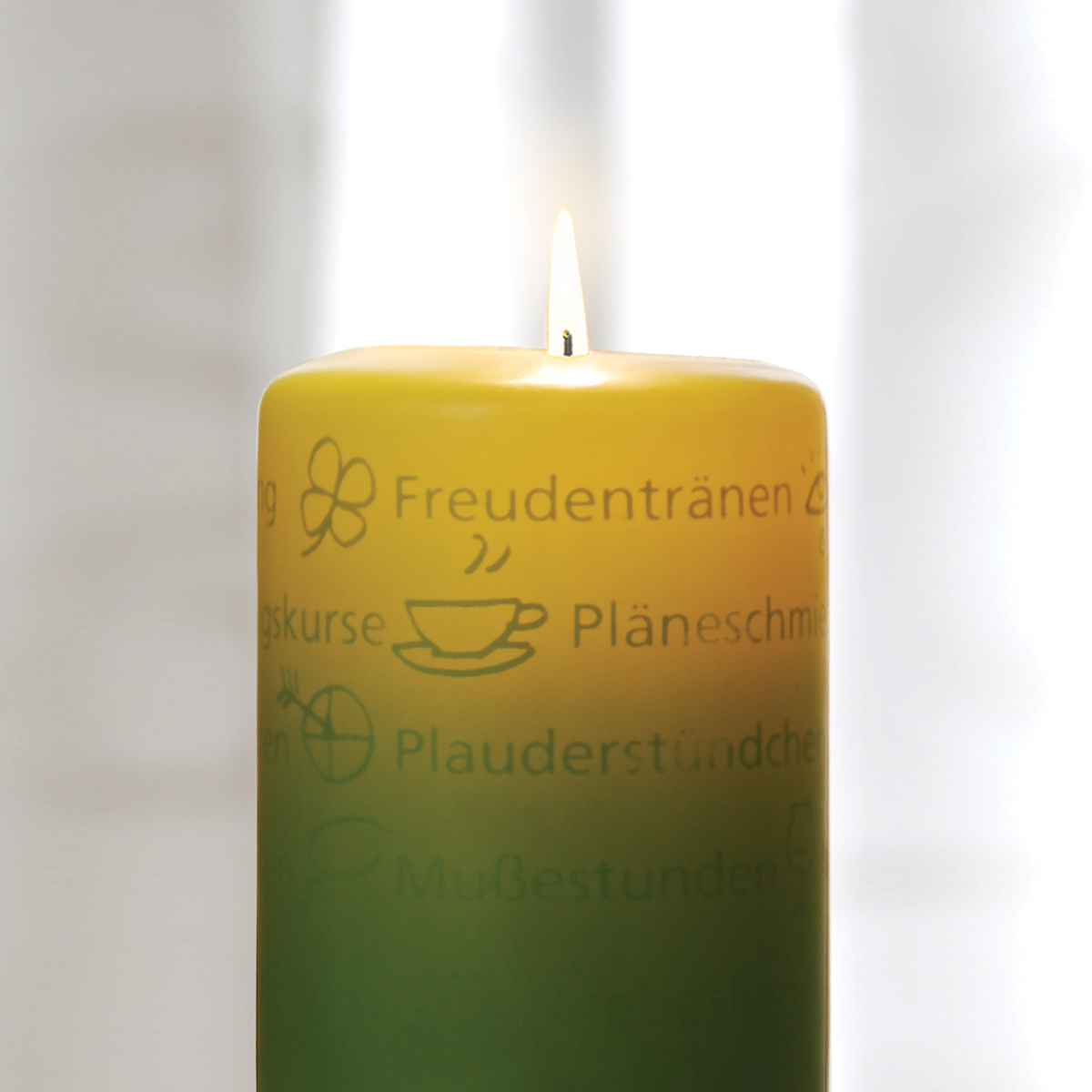 7665-00-C Wortlichtkerze Gute Wünsche