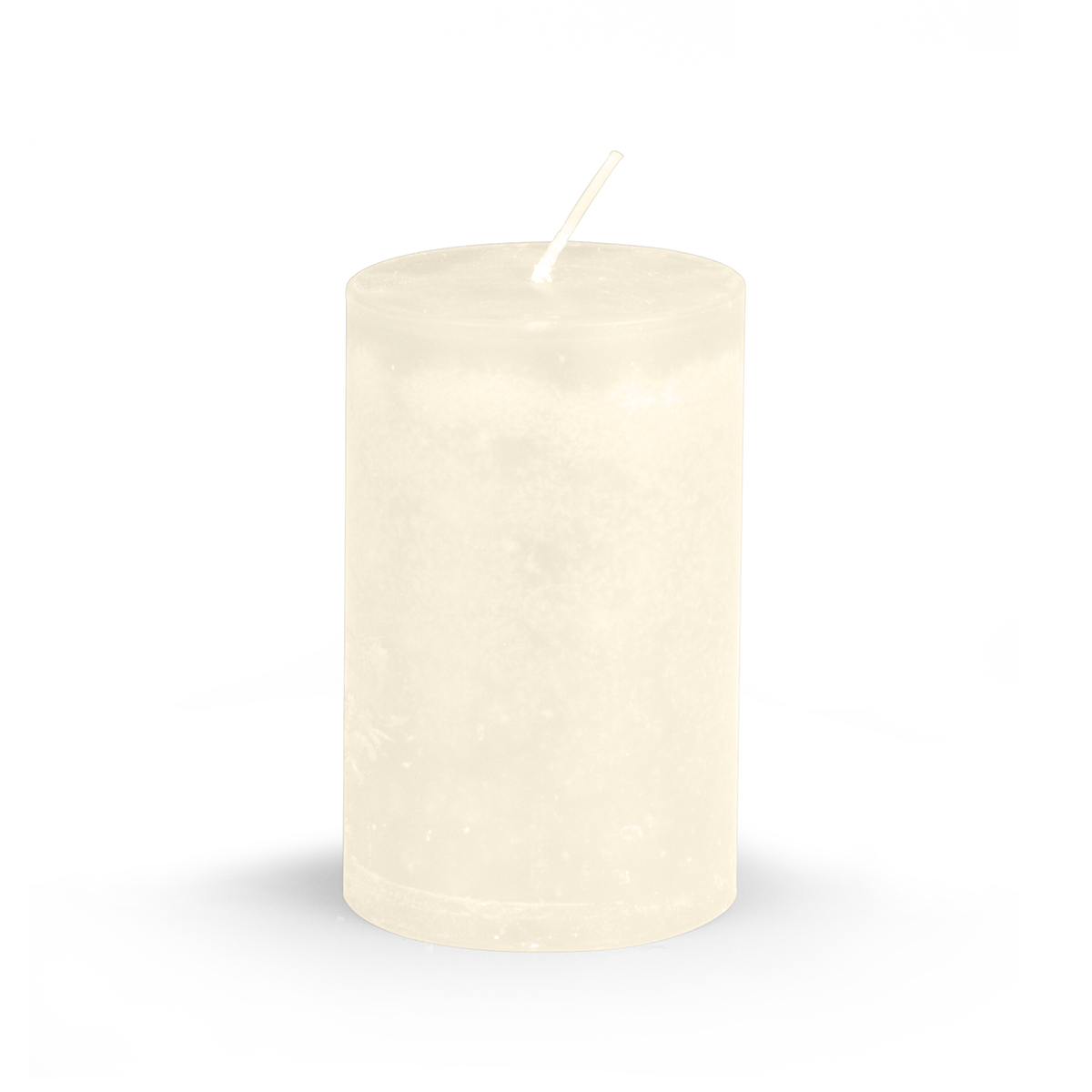 6442-20-wollweiss Adventskerzen - Safecandles - Zylinder 130/80 mm - in 7 Farben -  20 wollweiss