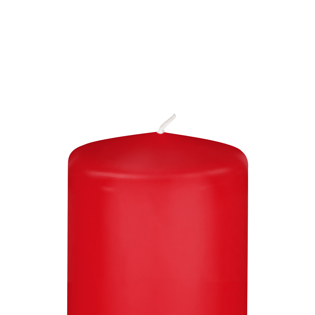Zylinderkerzen – 80 mm Durchmesser - in 33 Farben - 90 mm - 25 rot