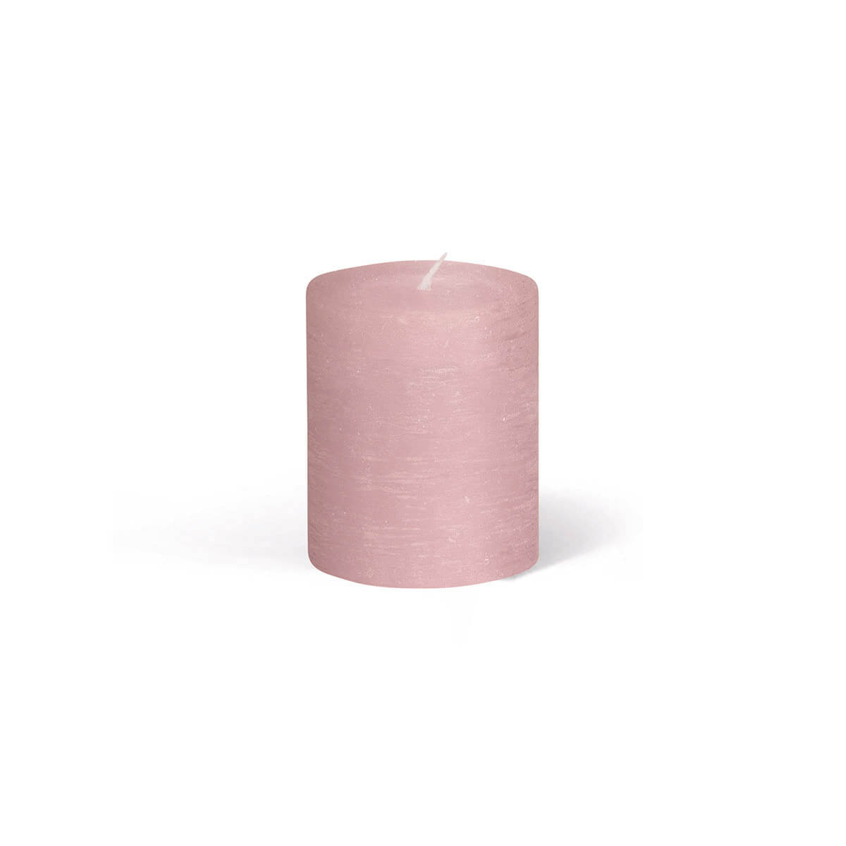 Rauhreifkerzen Zylinder 70/60 mm - in 10 Farben - durchgefärbt - 50 antikrosa