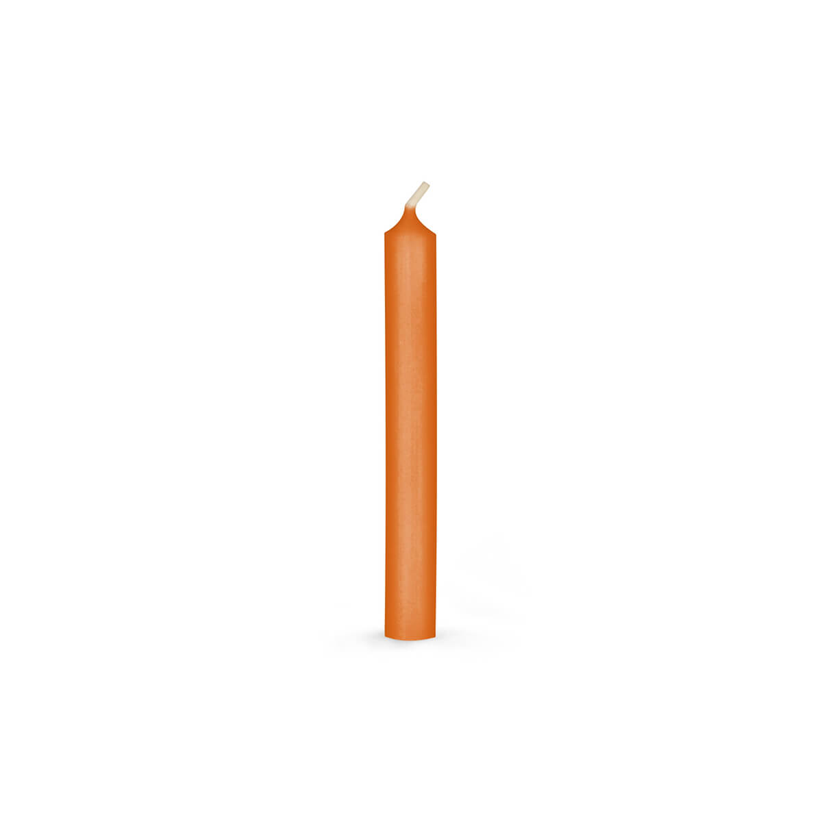 Christbaumkerzen Rustic - durchgefärbt - 92/13 mm - in 16 Farben - 25 orange