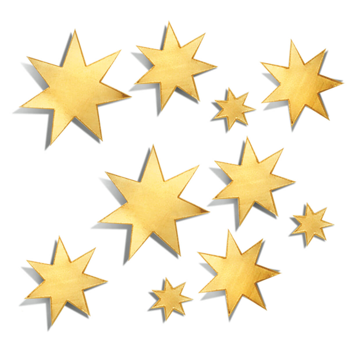 2039-00-A Sterne aus Wachsfolien