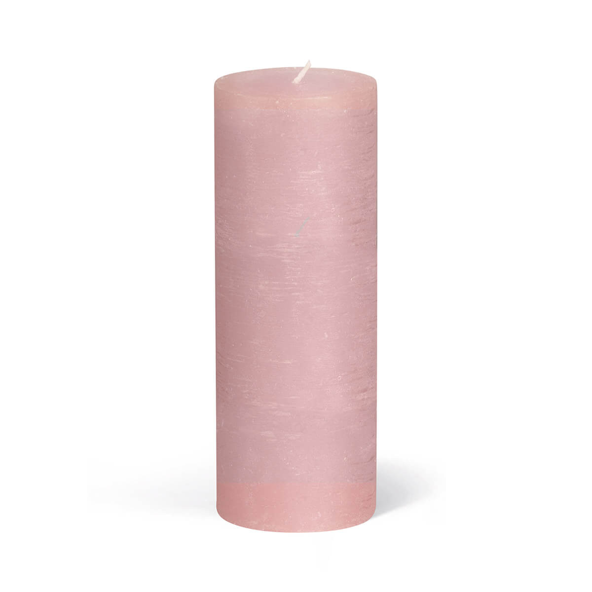 Rauhreifkerzen Zylinder 160/60 mm - in 10 Farben - durchgefärbt - 50 antikrosa