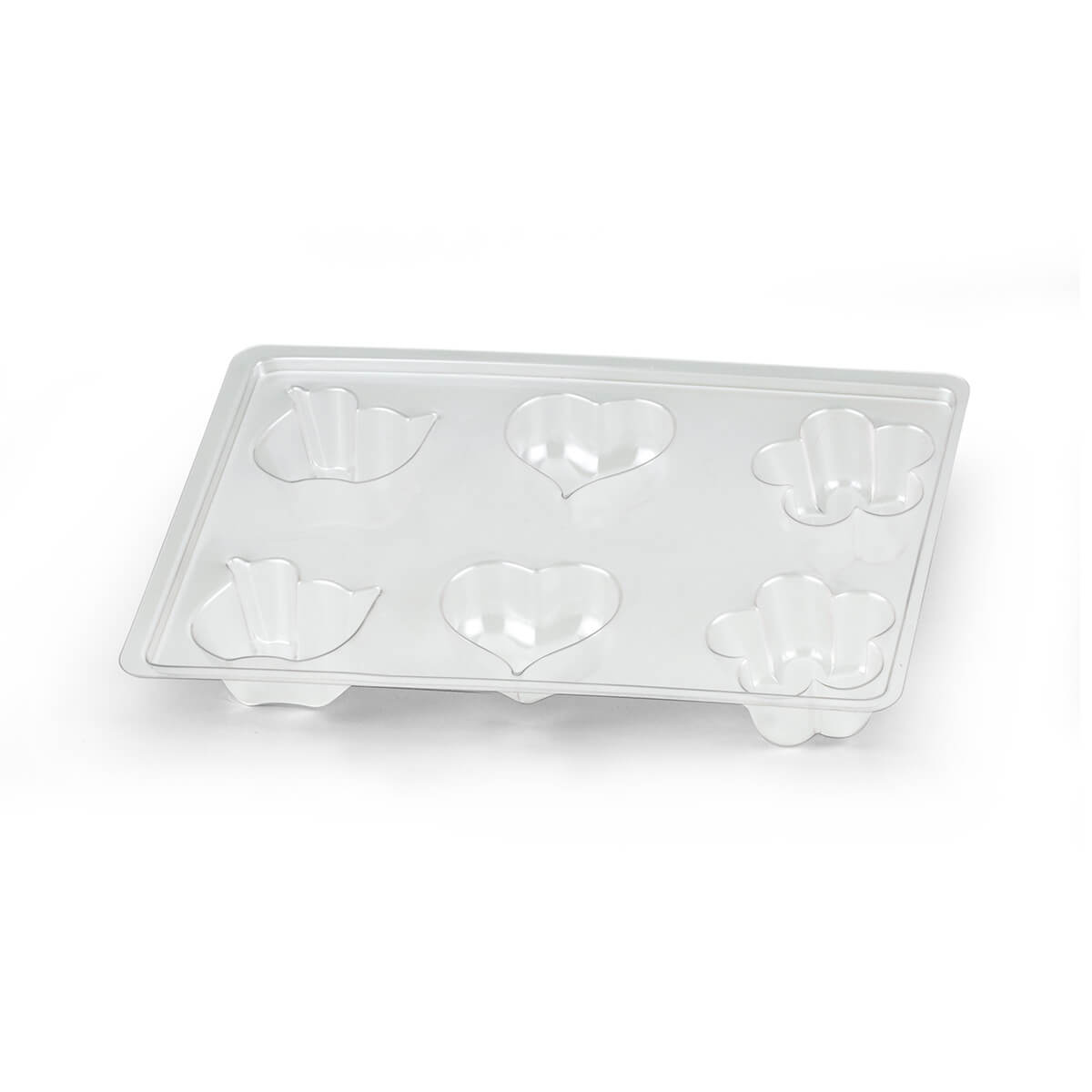 6050-00-A Giessform für Schwimmkerzen – Rosette Herz Ente