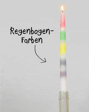 Banner Tropfkerzen Regenbogen Banner Tropfkerzen Regenbogen