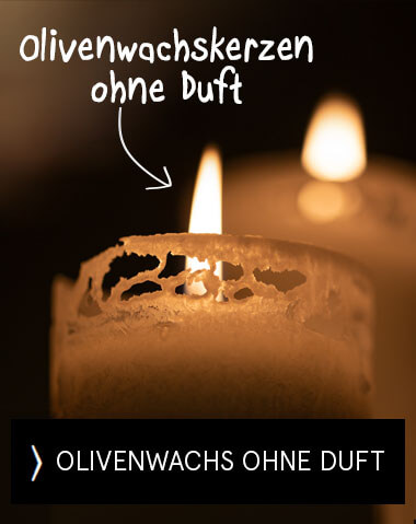 Banner Olivenwachskerzen V5