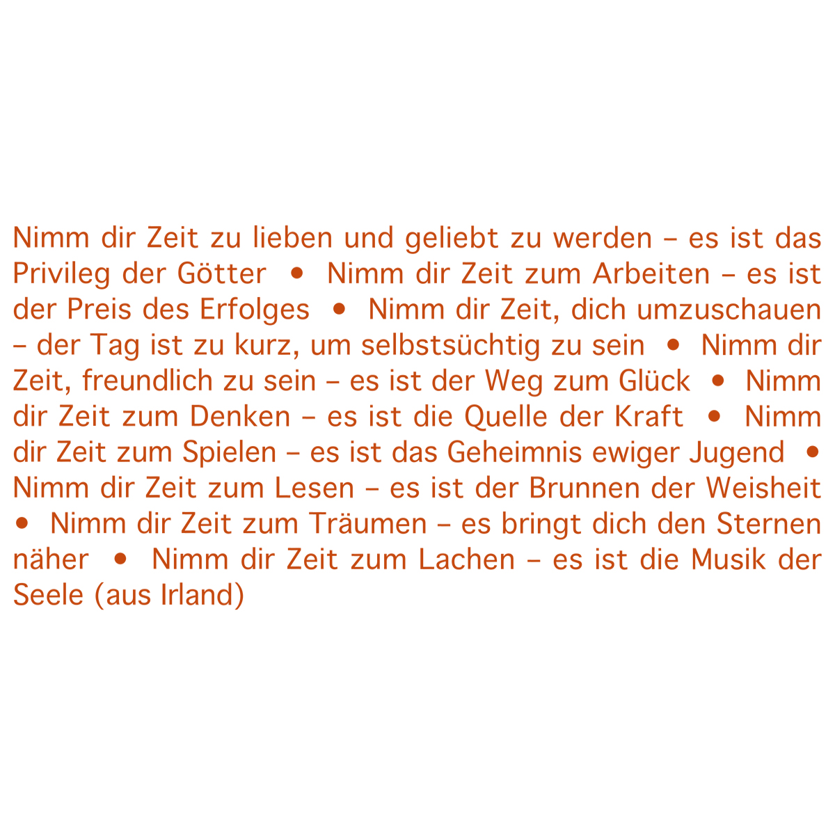 Wortlicht – Nimm dir Zeit – mandarin