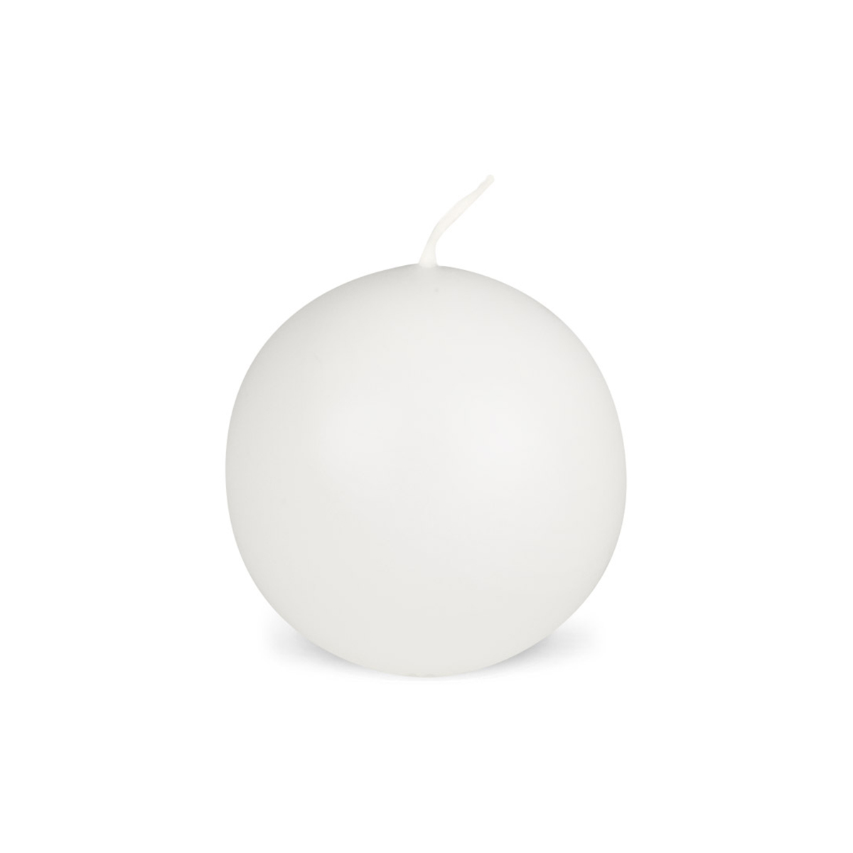 2306-2-weiss Kugelkerzen - 60 mm - in 33 Farben -  02 weiss