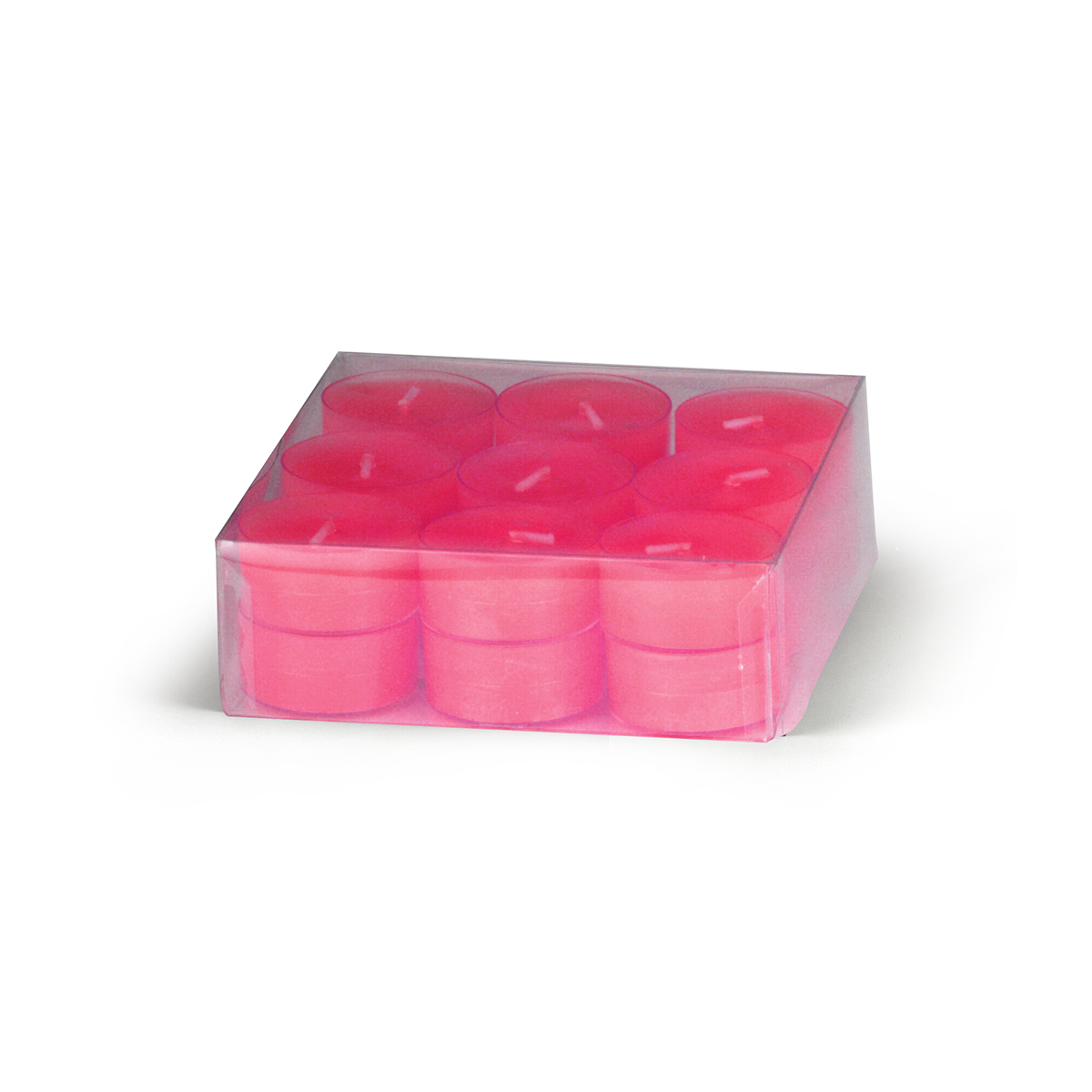 Teelichte 4 h - pink - Pack à 18 Stk