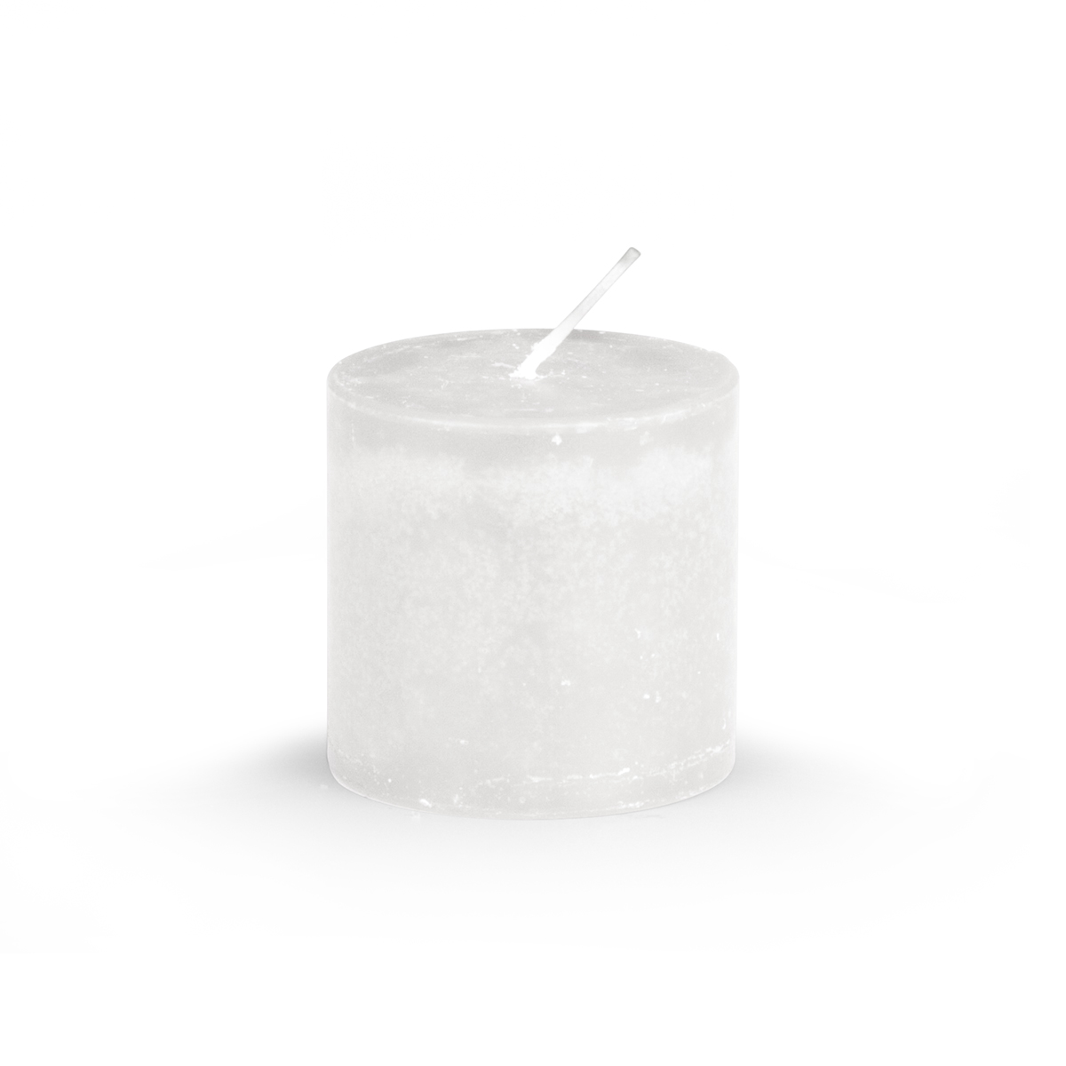 Adventskerzen - Safecandles - Zylinder 80/80 mm - in 7 Farben - 02 weiss