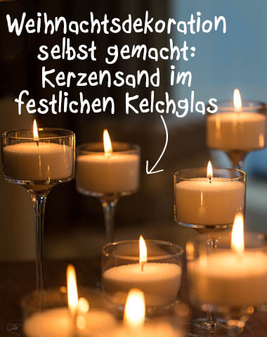 Banner Kerzensand Kelchglas