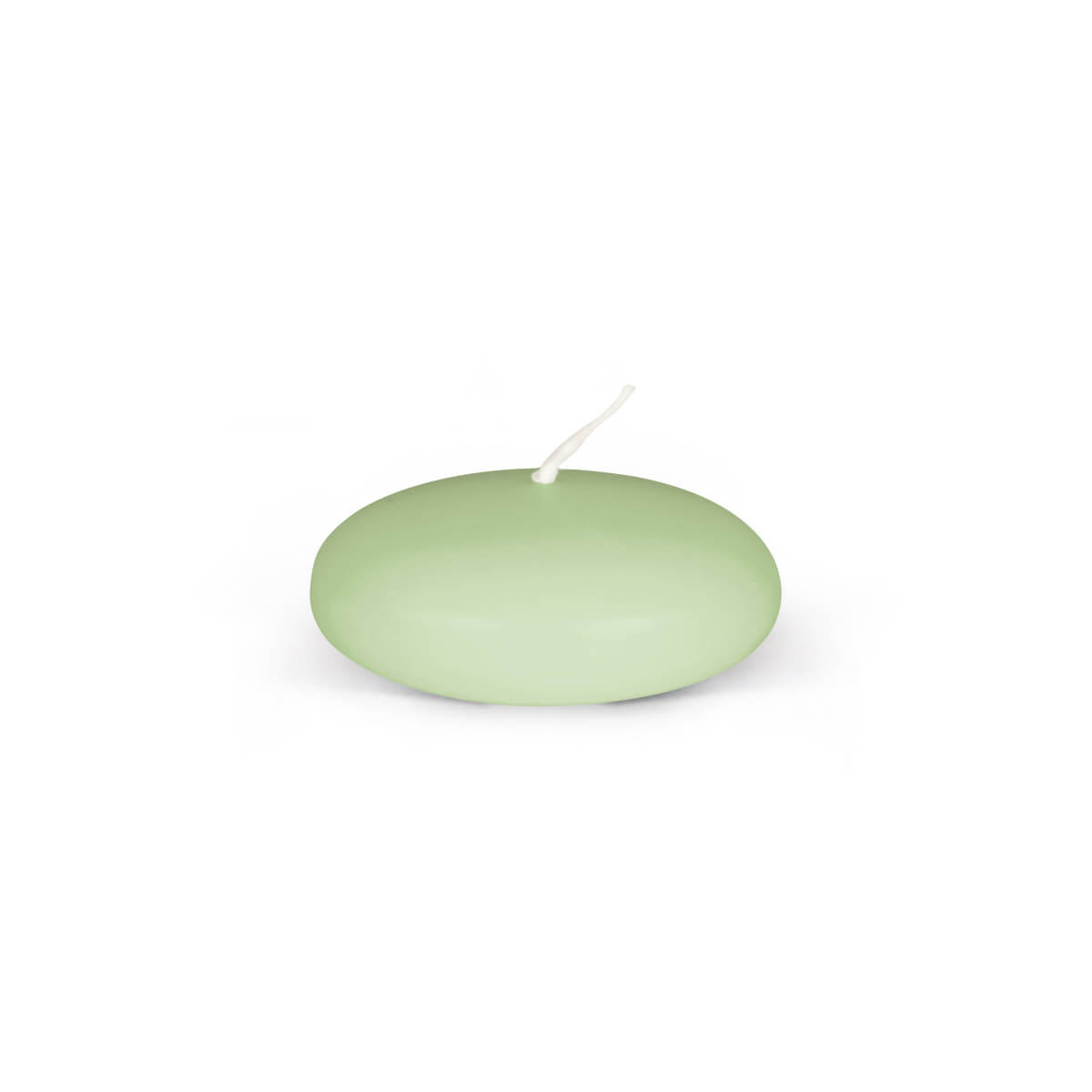 2303-280-softgr-n Schwimmkerzen rund – 24/60 mm - in 33 Farben - 280 softgrün