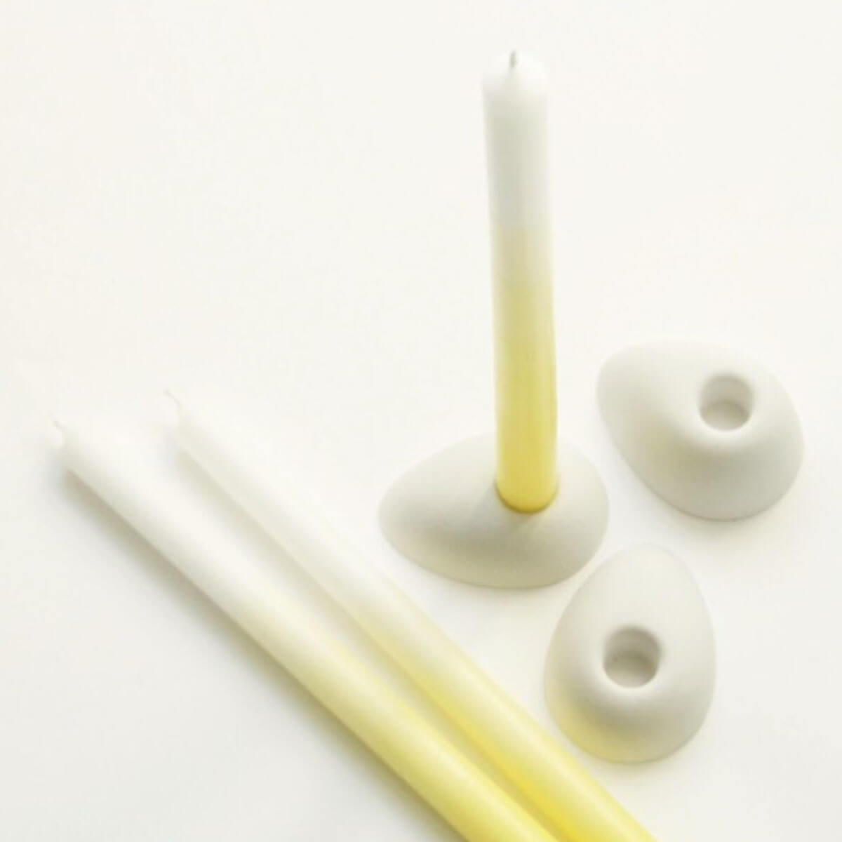 Gradient Candle – Canary Yellow