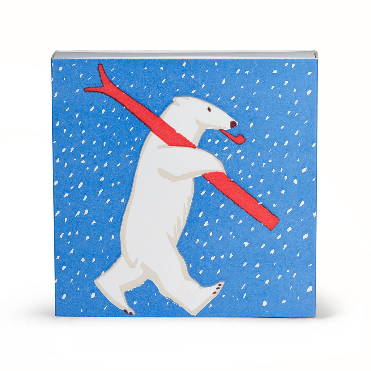 Zündhölzer XL – Christmas Skiing Polar Bear