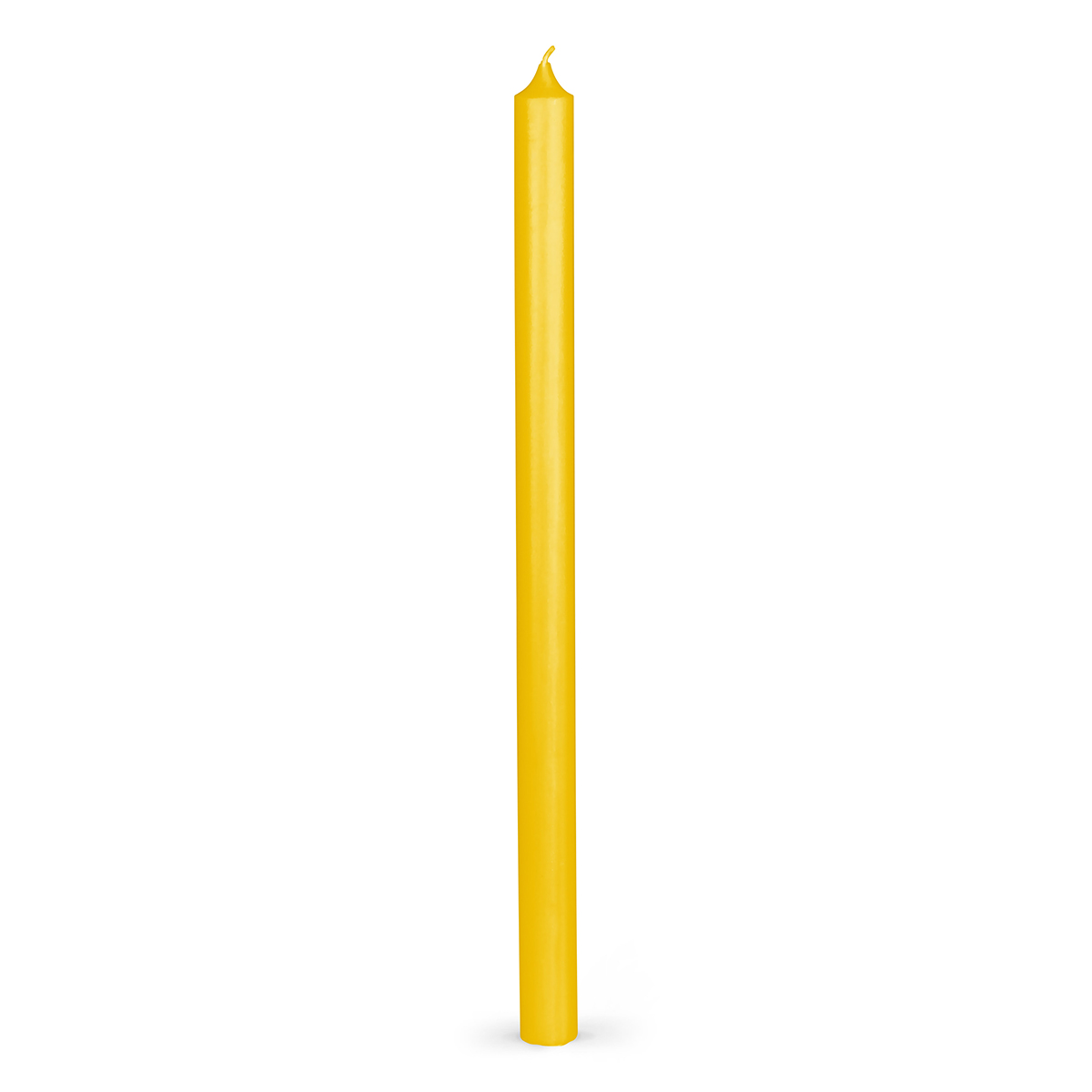 Stabkerzen Rustic - durchgefärbt - 340/21 mm - in 33 Farben - 10 gelb