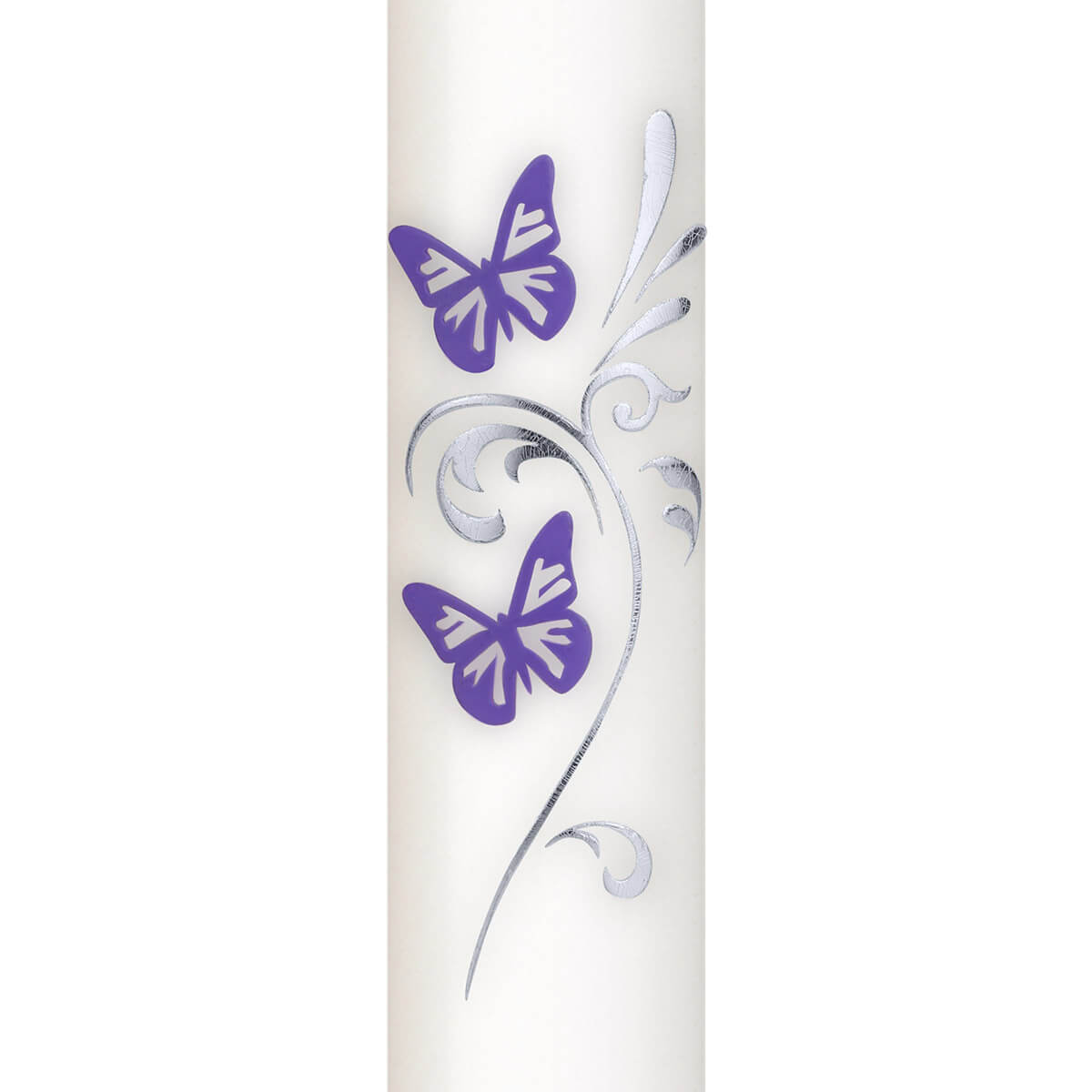 Glückwunschkerze – Ornament mit Schmetterling Glückwunschkerze – Ornament mit Schmetterling