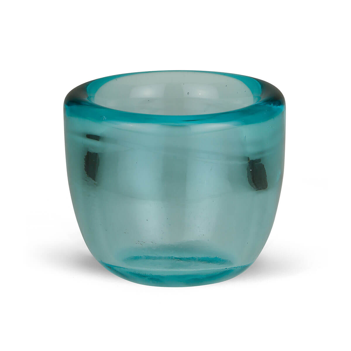 Teelichtglas türkis – durchgefärbt – 60/65 mm Teelichtglas türkis – durchgefärbt – 60/65 mm