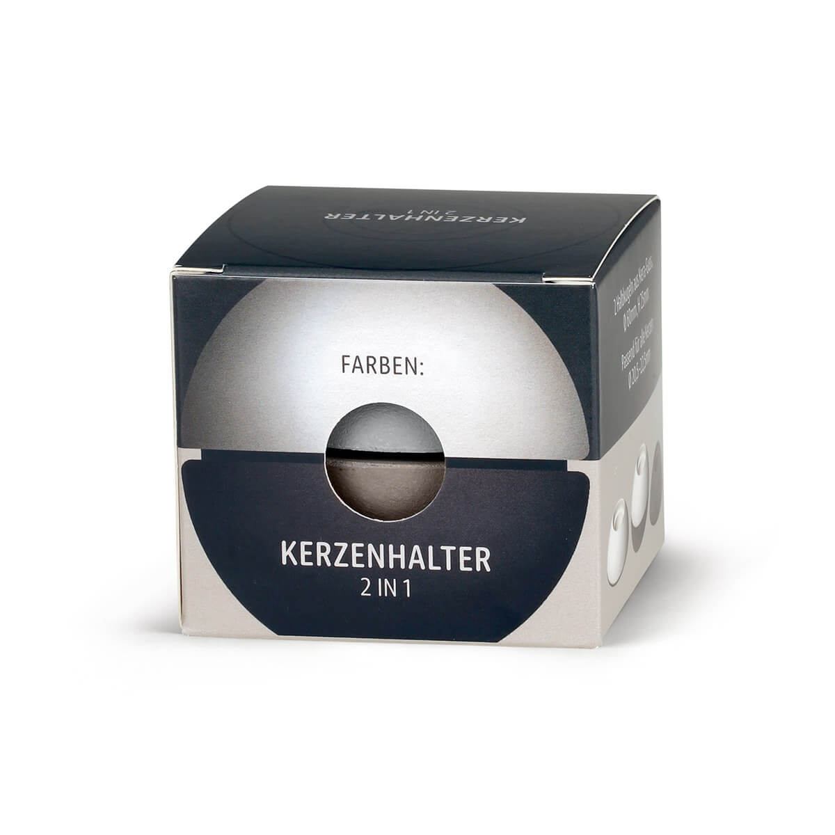 Kerzenhalter 2 IN 1 dunkelgrau-blau