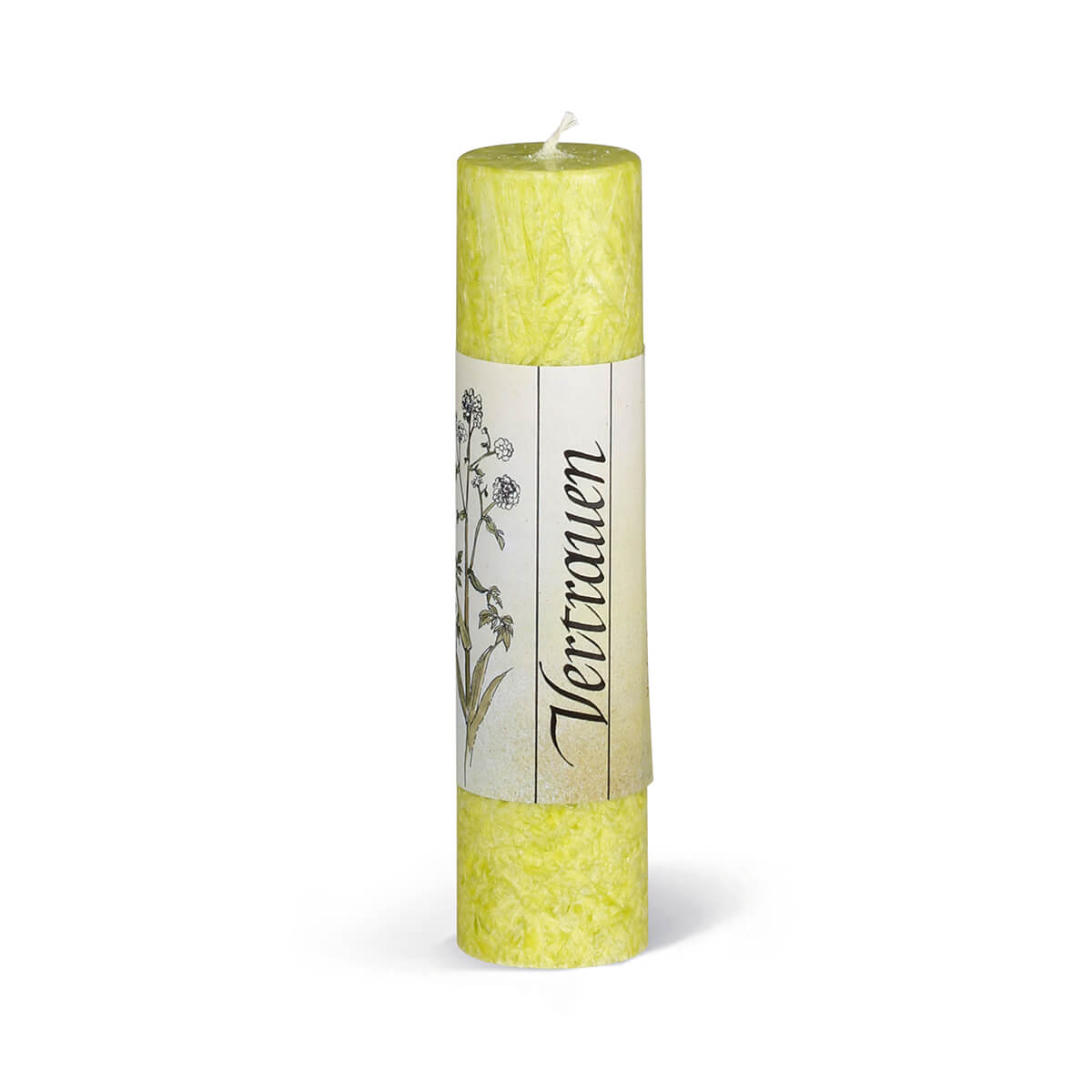 9380-00-A Heilkräuterkerze aus Olivenwachs-Stearin – Vertrauen – vegan