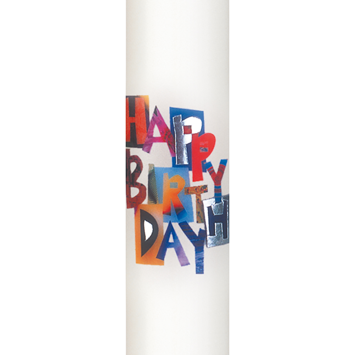 Glückwunschkerze - Happy Birthday - 180/60 mm