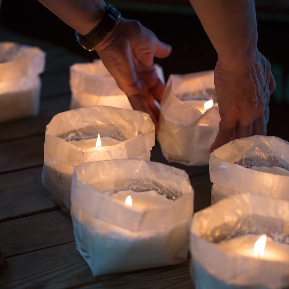 Candle Bag Windlicht - gross - für innen und aussen