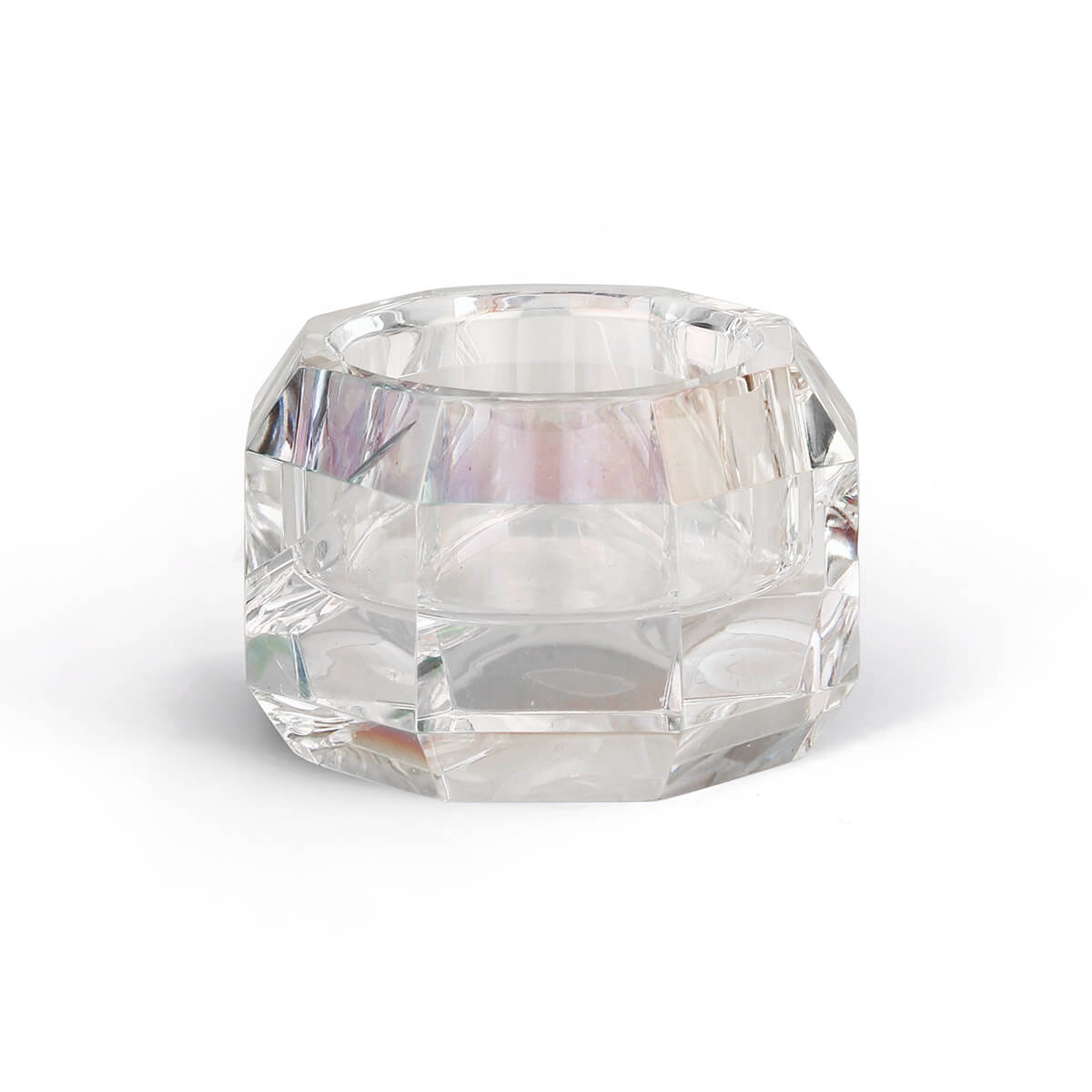 Teelichthalter EJA klar (irisierend) Teelichthalter EJA klar (irisierend)