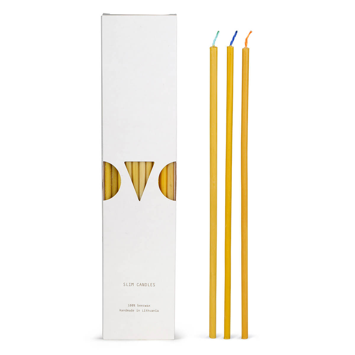 Slim Candles – 100% Bienenwachs – 235/5 mm – Pack à 10 Stk