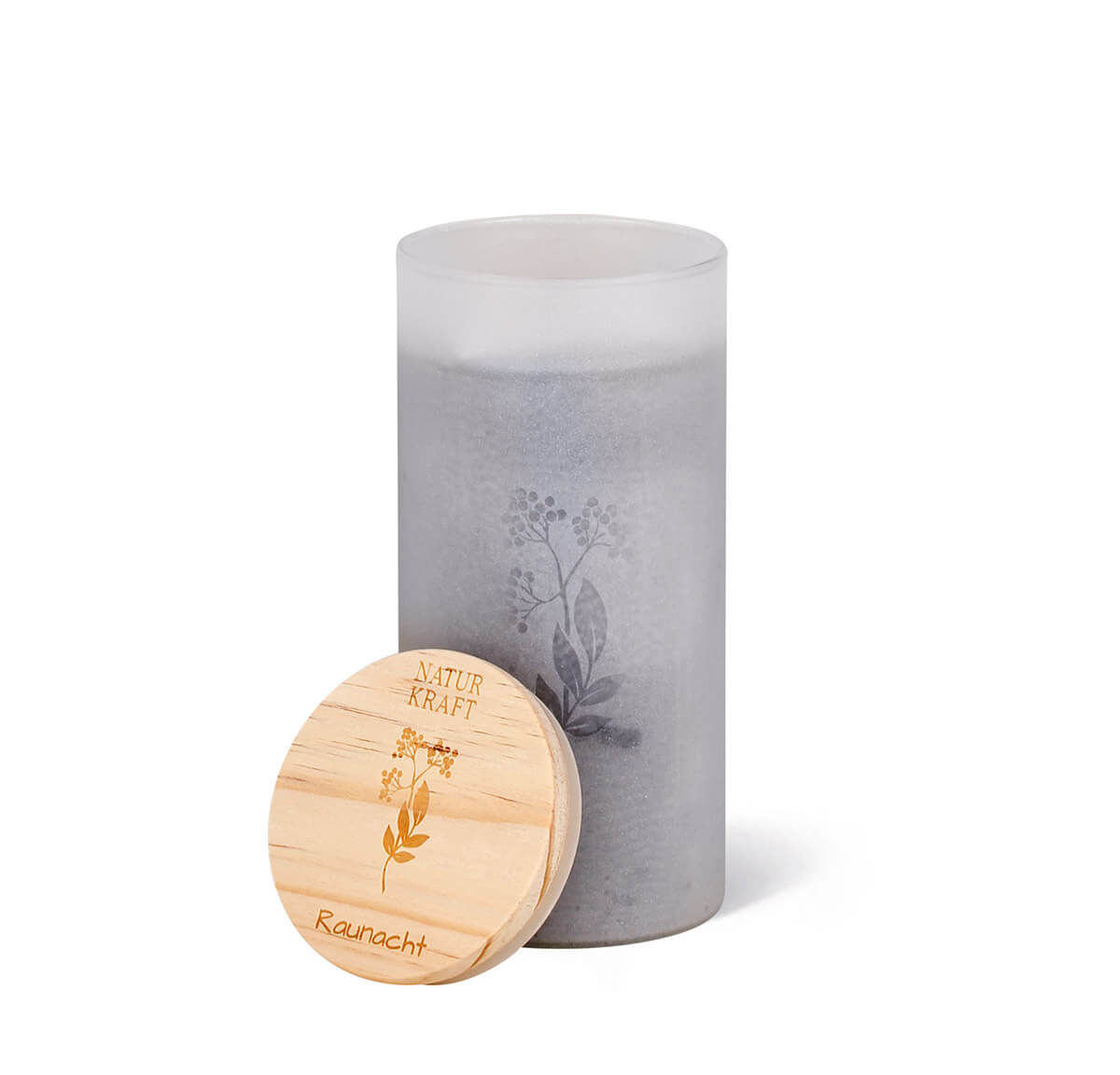 10327-00-B Berglicht – Olivenwachs-Stearin Kerze im Glas – Raunacht – vegan
