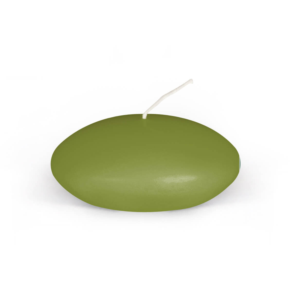 2304-230-olive Schwimmkerzen rund - 32/80 mm - in 33 Farben - 230 olive